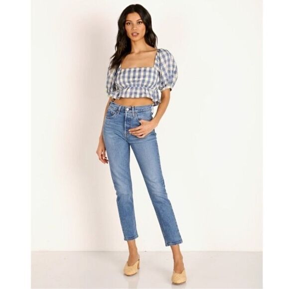 Levi's Denim - Levi's 501 premium Capital E Slim Straight High Waist button fly women’s jean 26